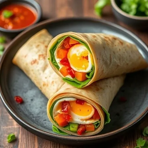 Oriental Egg Chilli Wrap